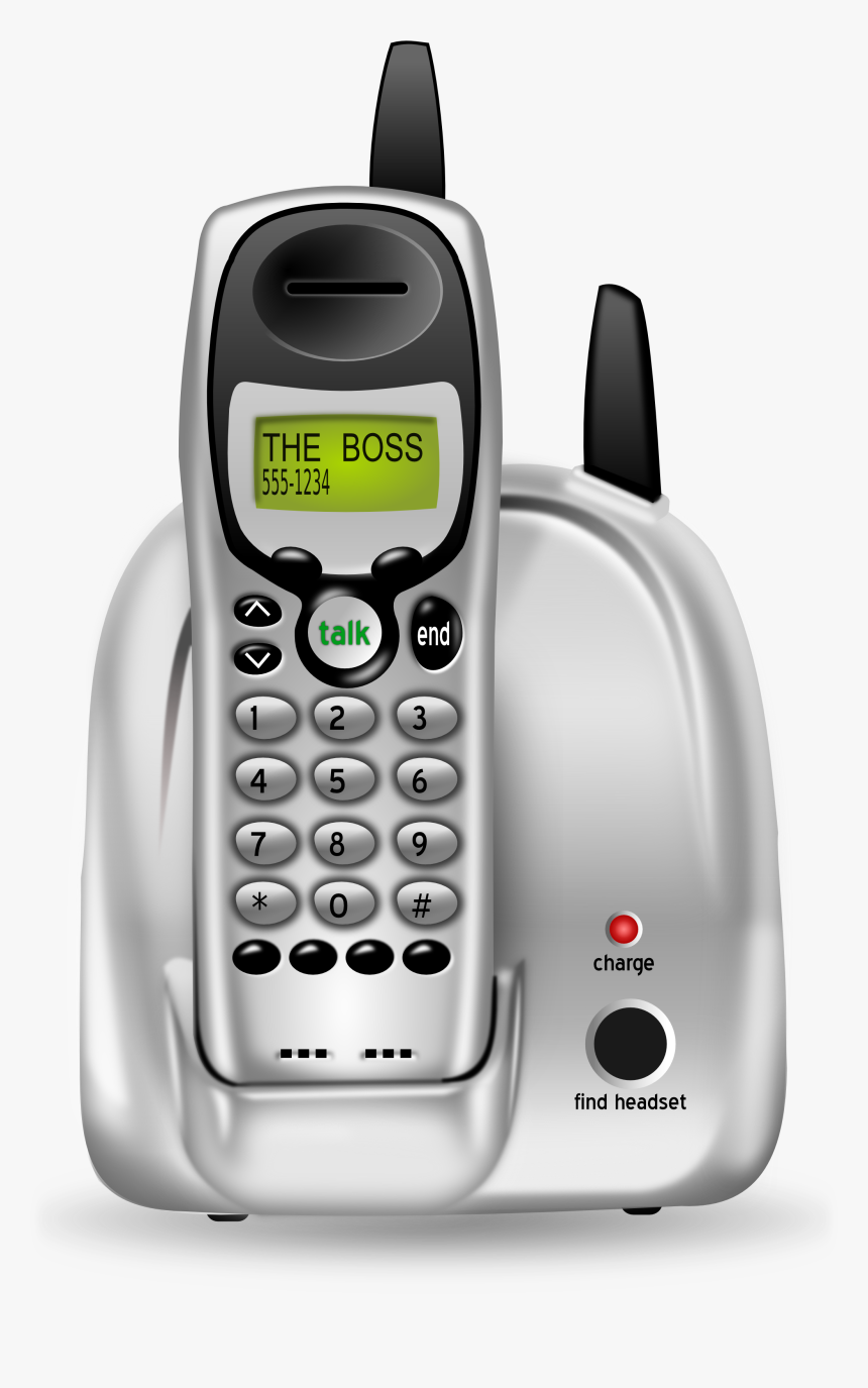 Cordless Phone Clip Arts - Home Phone Clipart, HD Png Download