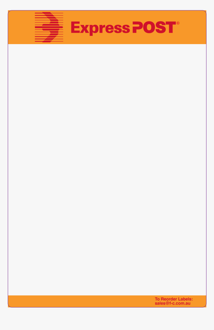 Exp Post Label - Australia Post, HD Png Download
