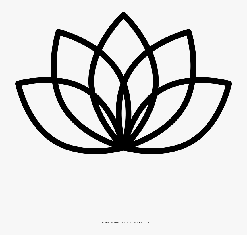 Lotus Coloring Page - Massage, HD Png Download