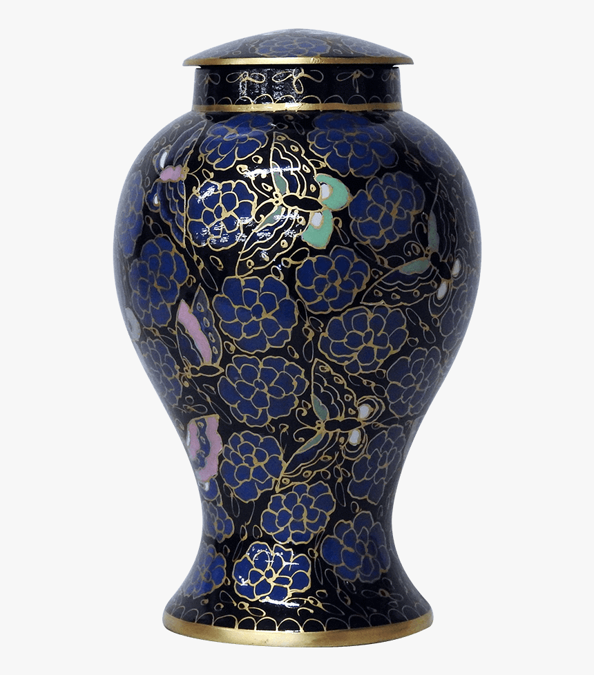 Blue Lotus Urn - Blue Urns For Ashes, HD Png Download