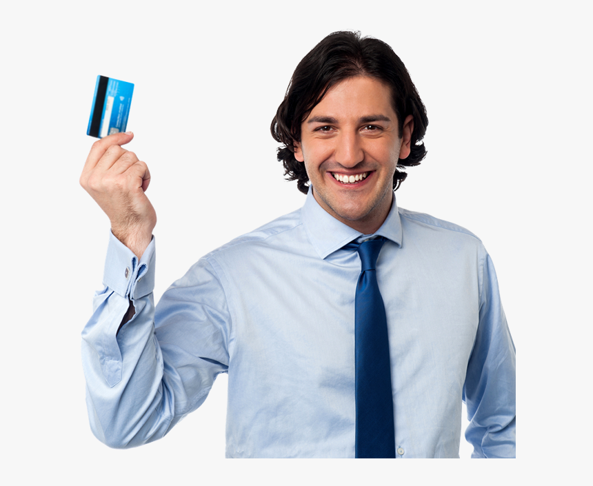 Credit Card Man Png, Transparent Png