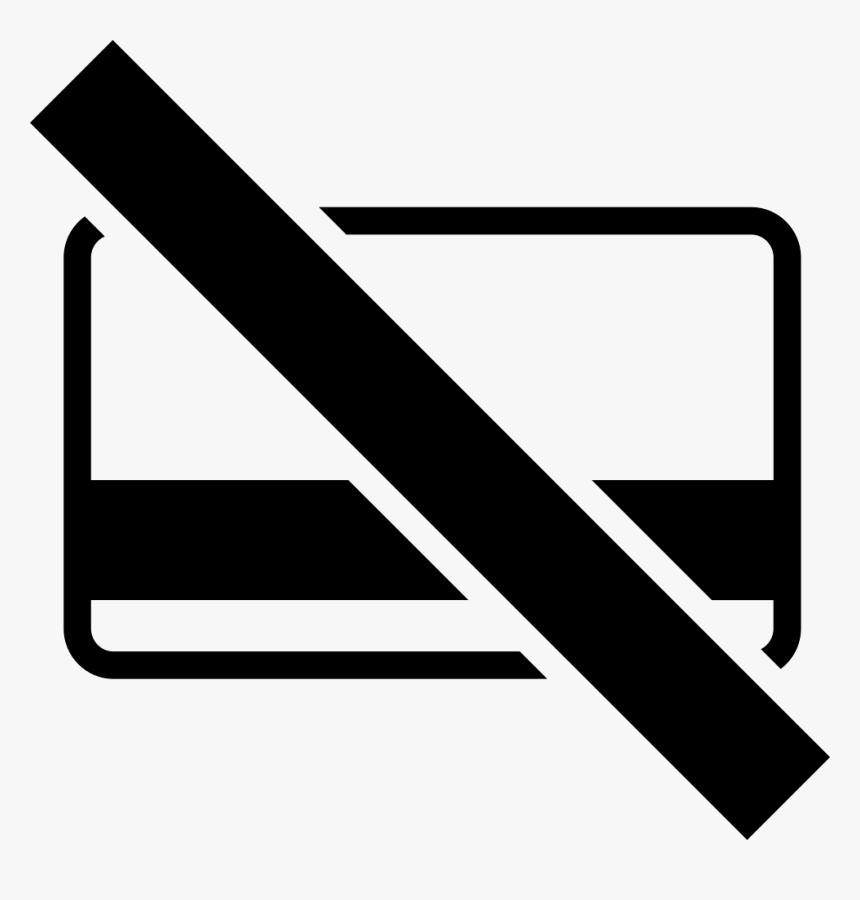 No Credit Card Allowed - No Credit Card Icon Png, Transparent Png