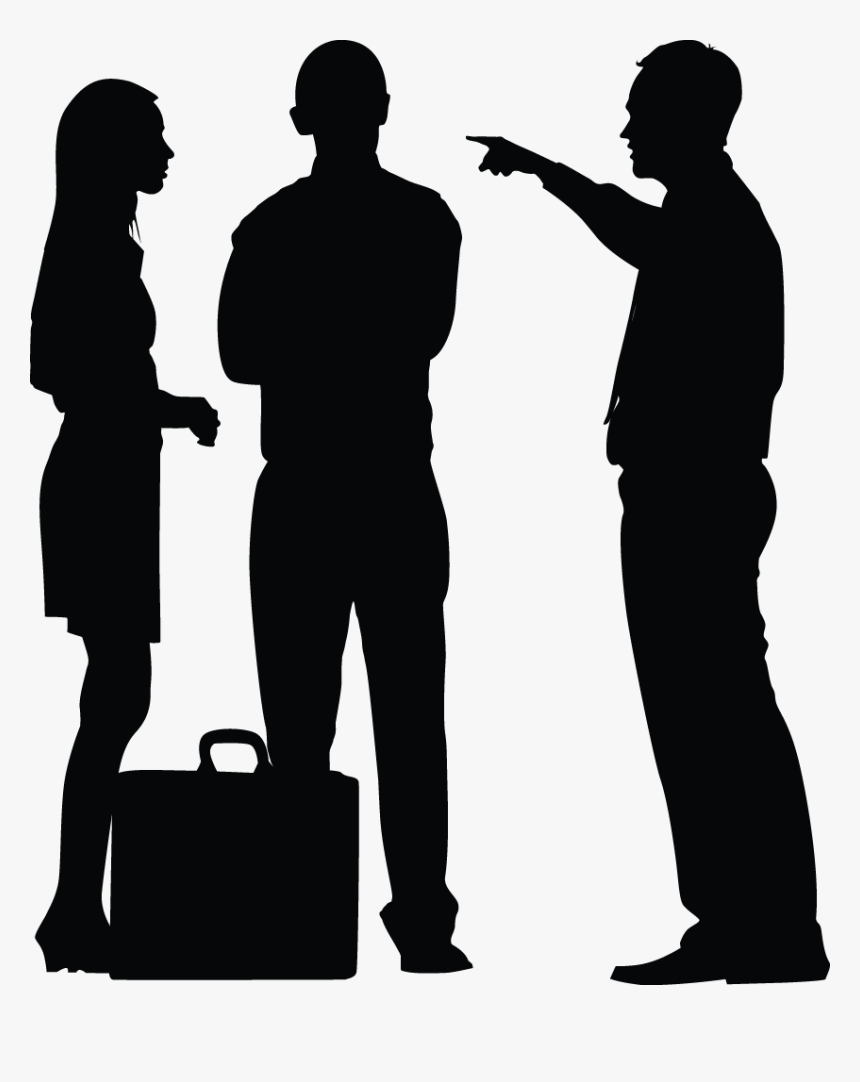 Finger Pointing Hand - People Pointing Silhouette Png, Transparent Png