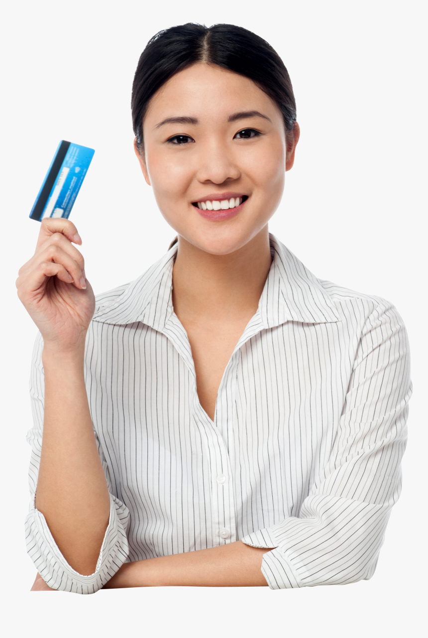 Holding Credit Card Free, HD Png Download