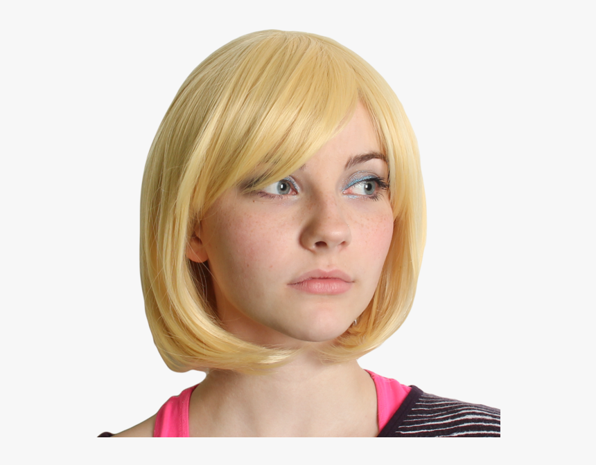 Wigs Png Curly Golden Blonde Hair Wigs Hair Wig Synthetic - Blond, Transparent Png