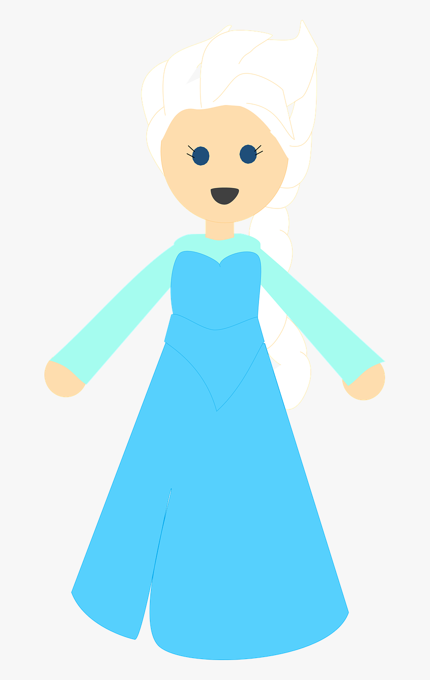 Cartoon Snow Girl, HD Png Download