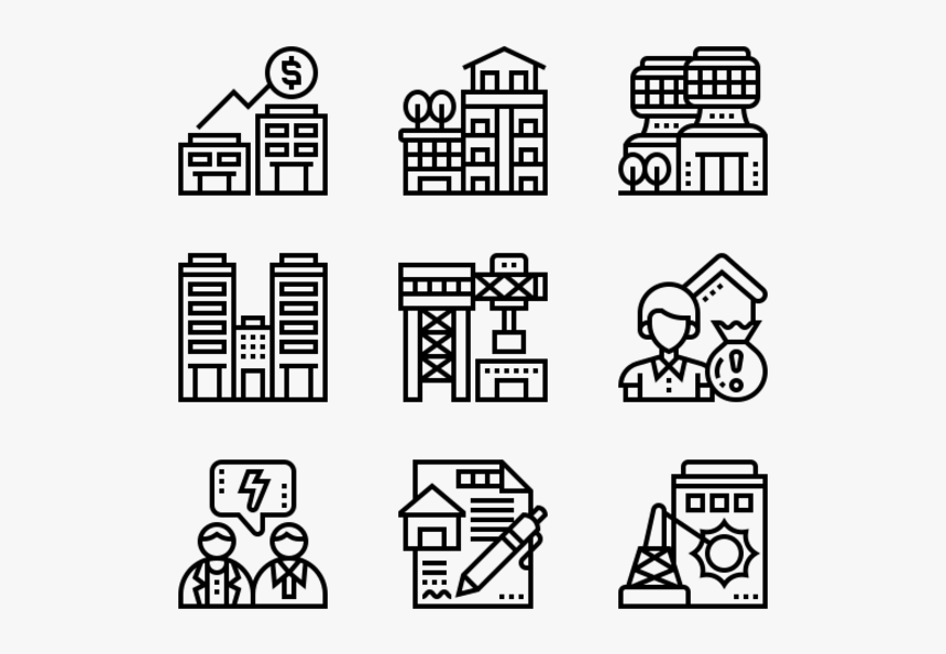 Real Estate - Transparent Background Black Travel Icon, HD Png Download