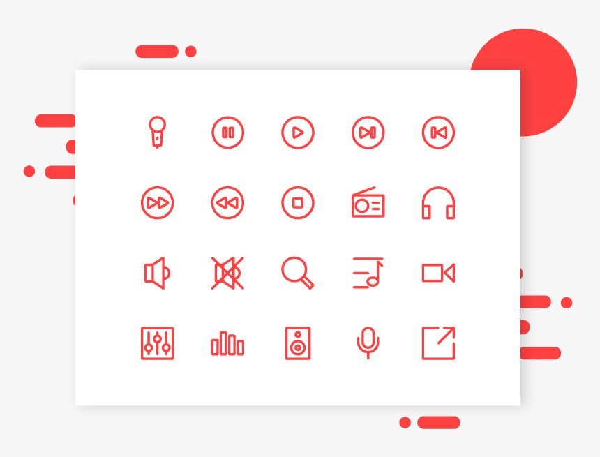 Music Icon Symbol Music Icon Outline Line Icon App - Circle, HD Png Download