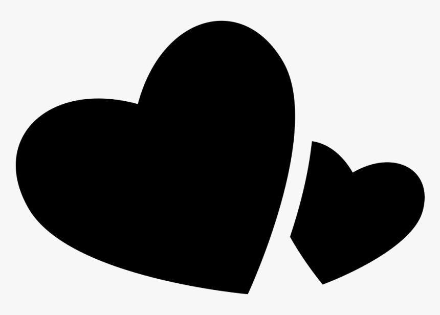 Big And Small Hearts Comments - Small Black Hearts Png, Transparent Png