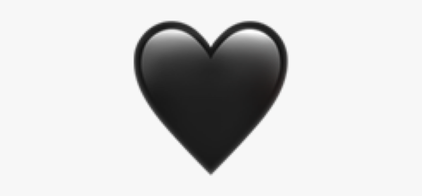 #black #heart #blackheart #black #heart #emoji #heartemoji - Heart, HD Png Download