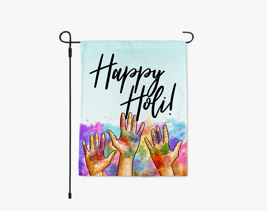 Holi Festival Of Color Garden Flag 
title Holi Festival - Holi Images With Quotes, HD Png Download