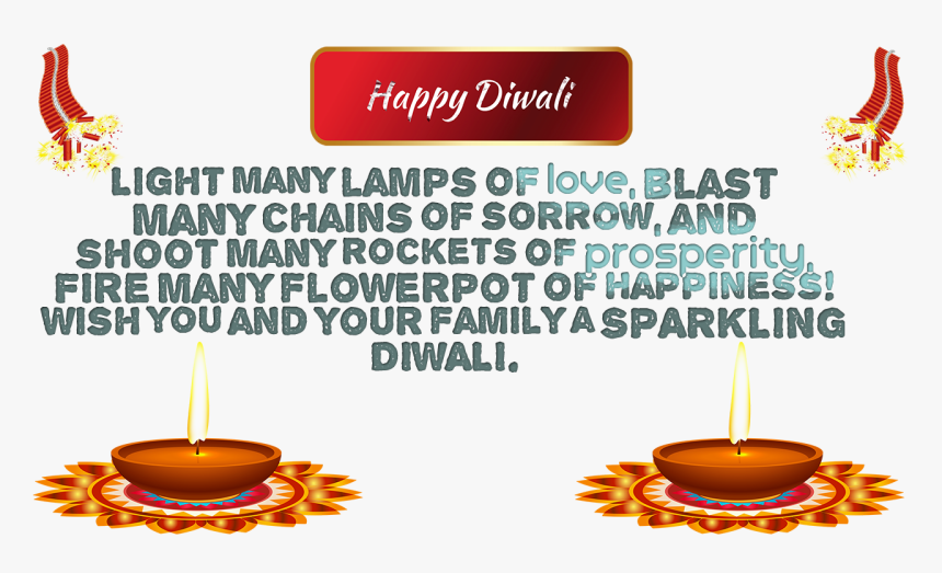 Diwali Messages Transparent Image - Candle, HD Png Download