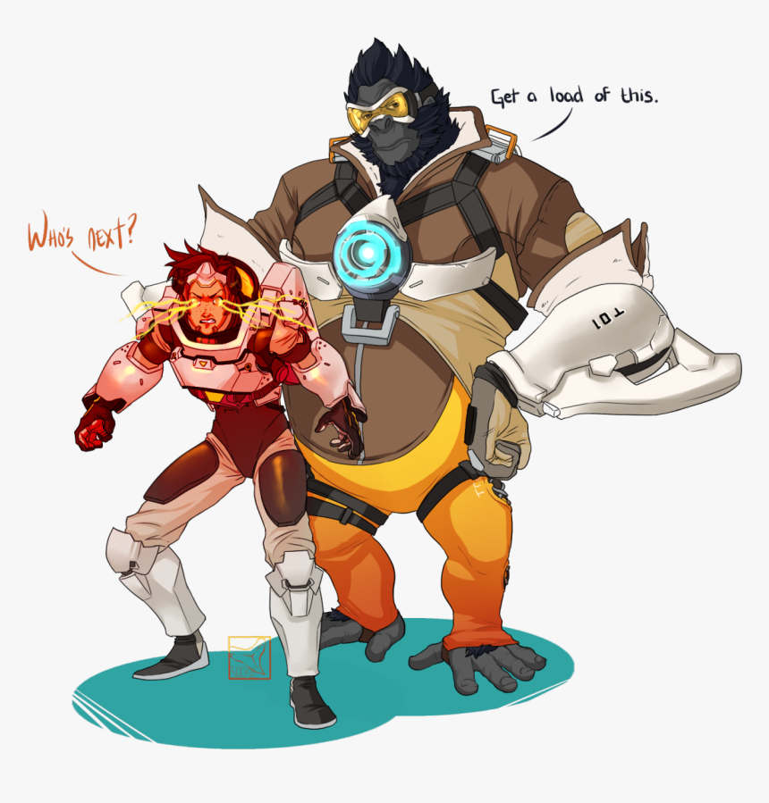 Overwatch Winston And Tracer , Png Download - Overwatch Winston Drawing, Transparent Png