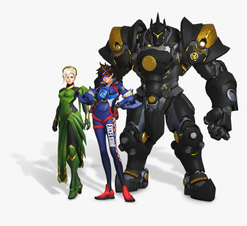 Tracer And Reinhardt - Seoul Dynasty All Skin, HD Png Download