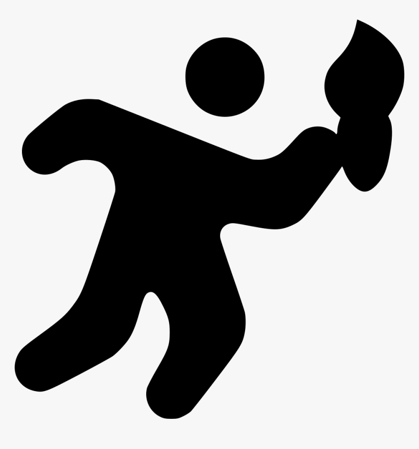 Man With Olympic Torch, HD Png Download