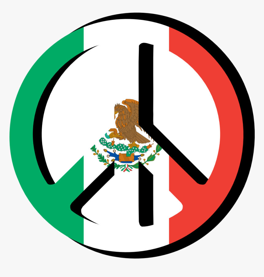 Mexican Flag Png - Mexican Flag Peace Symbols, Transparent Png