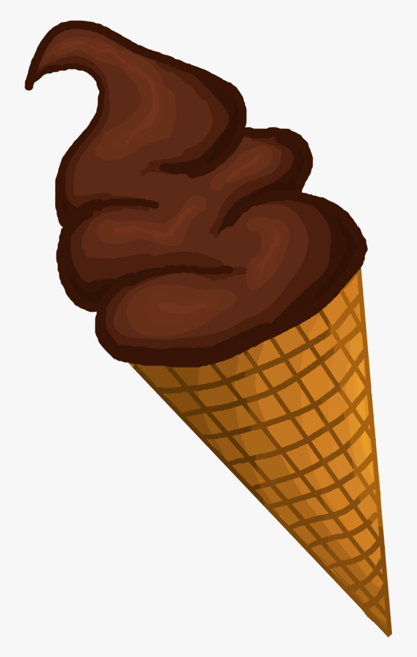 Ice Cream Cone Png - Chocolate Ice Cream Transparent Background, Png Download