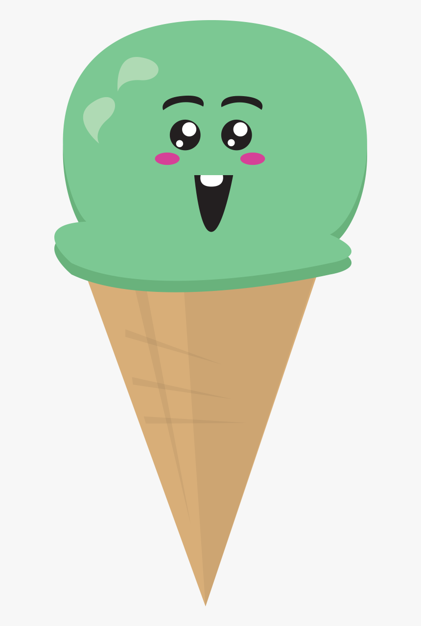 Icecream Cupcake Cookie Cakepop Kawaiikakes - Cartoon Ice Cream Png, Transparent Png