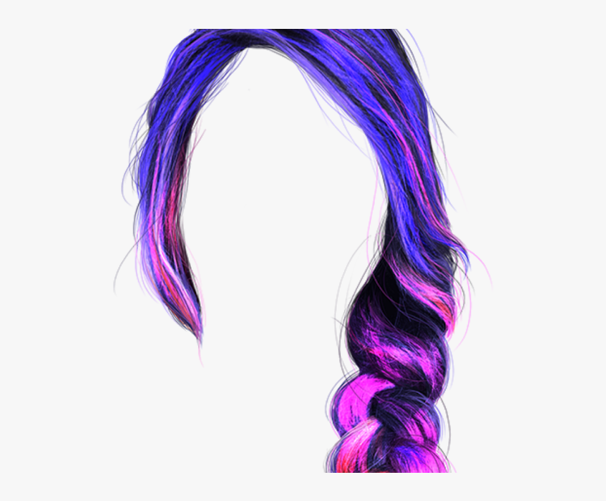 Colorful Hair Png Transparent - Colorful Hair Transparent Background, Png Download