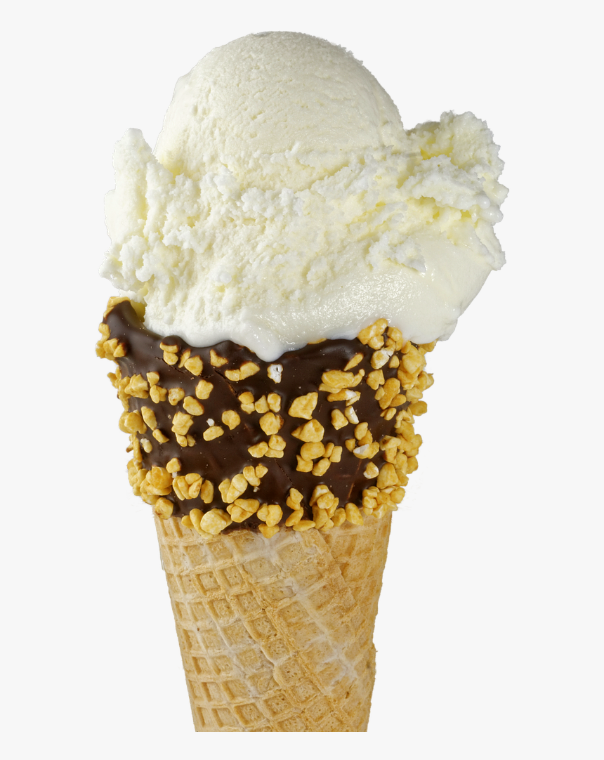 Ice Ice Cream Cone Sweet Dish Png Image - Helado De Yogurt En Cono, Transparent Png