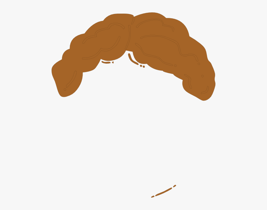 Light Brown Guy Wig Clip Art At Clker - Boy Wig Png Clipart, Transparent Png