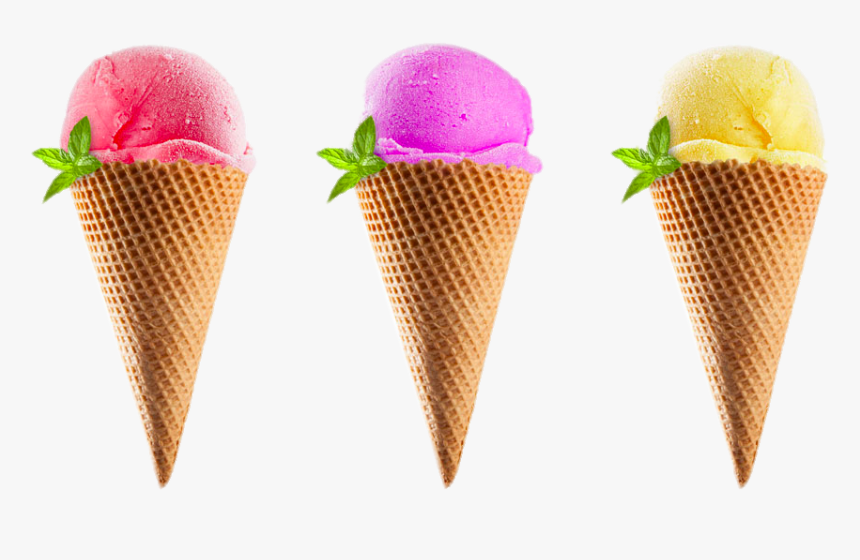 Ice Cream Cone Sundae - Ice Cream Hd, HD Png Download