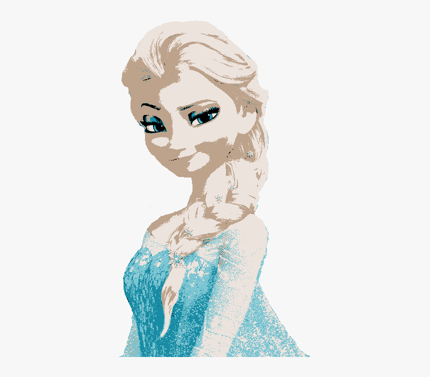 Hard Front Elsa Wig, HD Png Download