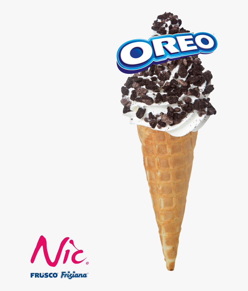 Soft Ice Cream With Oreo, HD Png Download