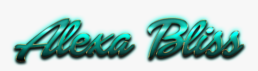 Alexa Bliss Name Logo Png - Calligraphy, Transparent Png