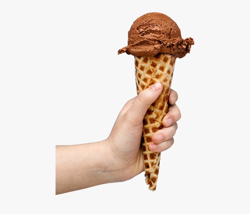 Milk Chocolate Ice Cream - Ice Cream Cone, HD Png Download