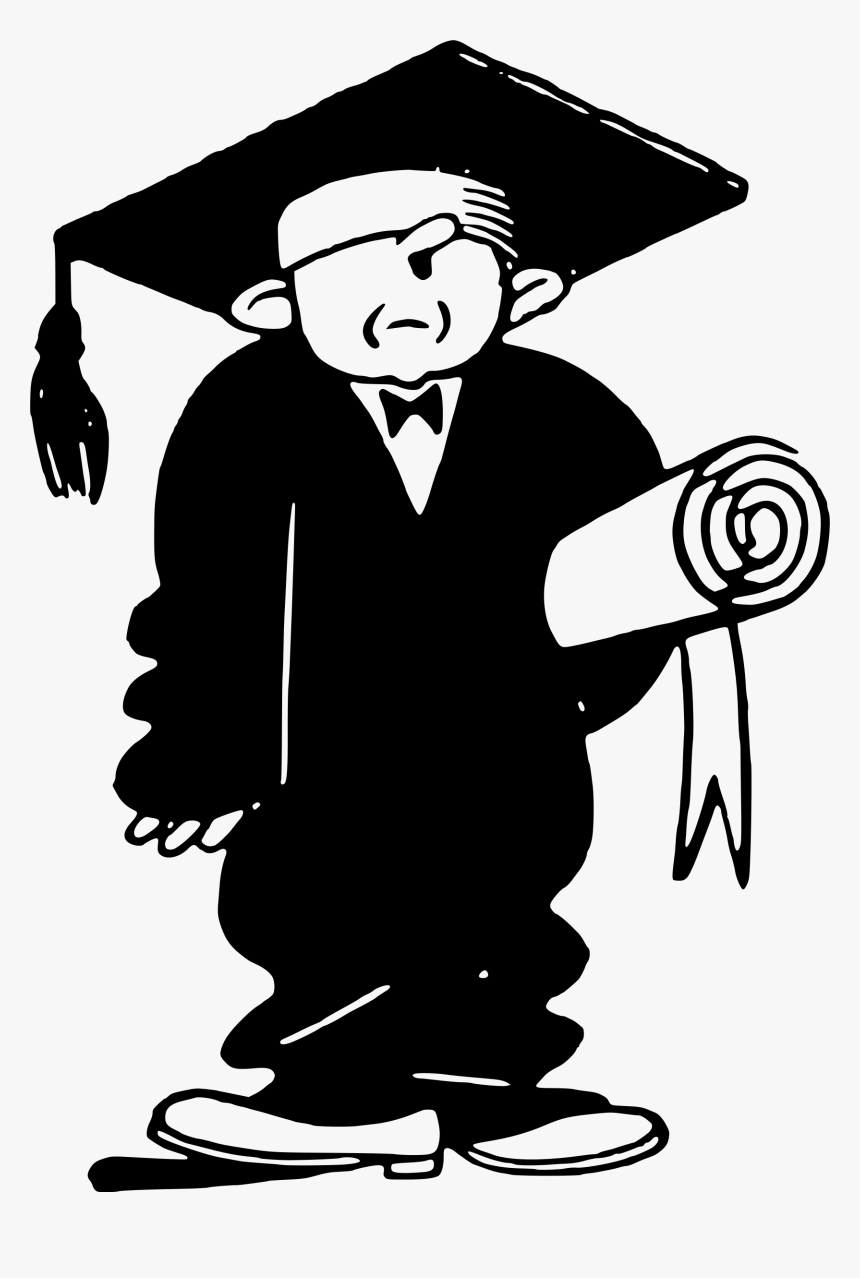 Graduate With Diploma Clip Arts - High School Graduation Clipart, HD Png Download