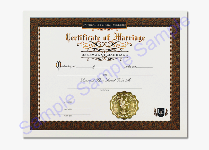 Vow Renewal Certificate - Masters Degree In Life, HD Png Download
