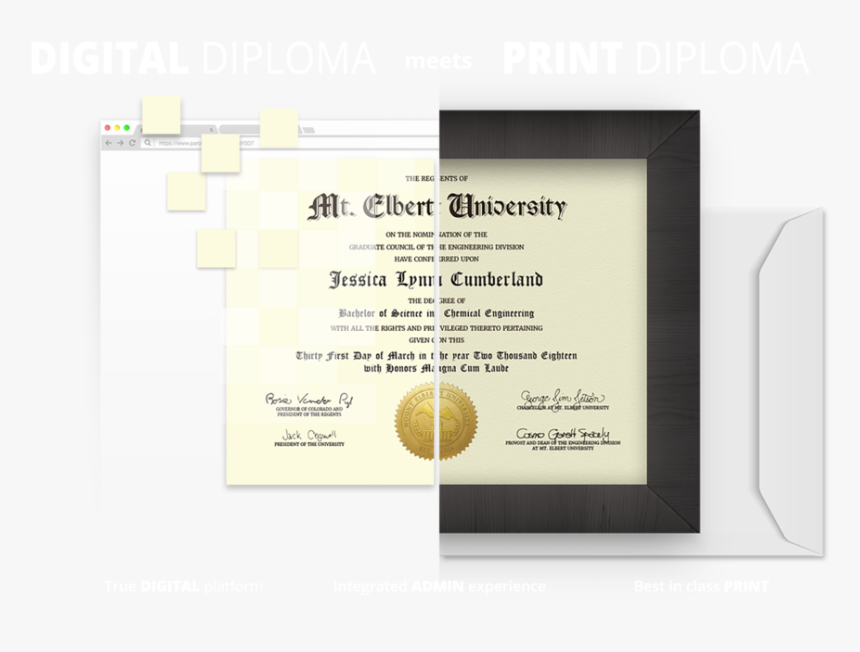 Award Diplomaprint Graphic - Award Parchment, HD Png Download
