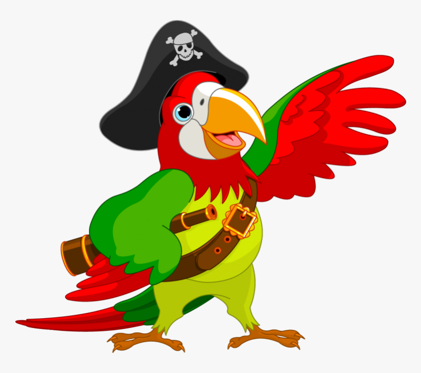 Pirate Parrot Piracy Jack Sparrow Clip Art, HD Png Download