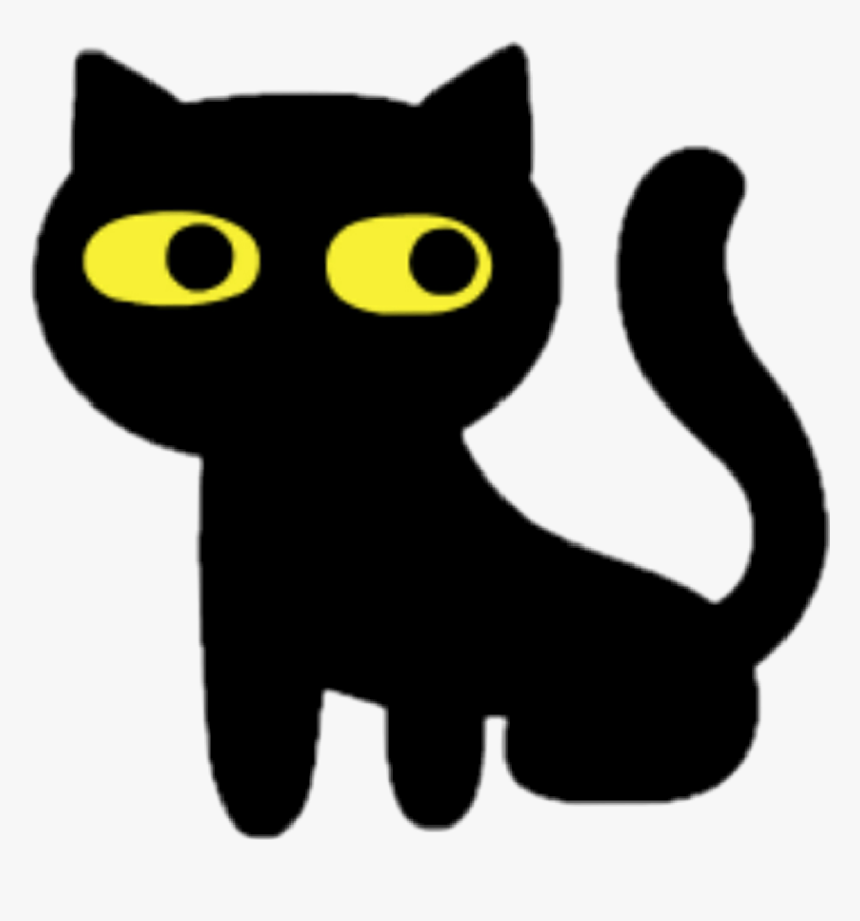 Gatito Gat Gatitokawaii Halloween Happyhalloween Tumbl - Black Cat, HD Png Download