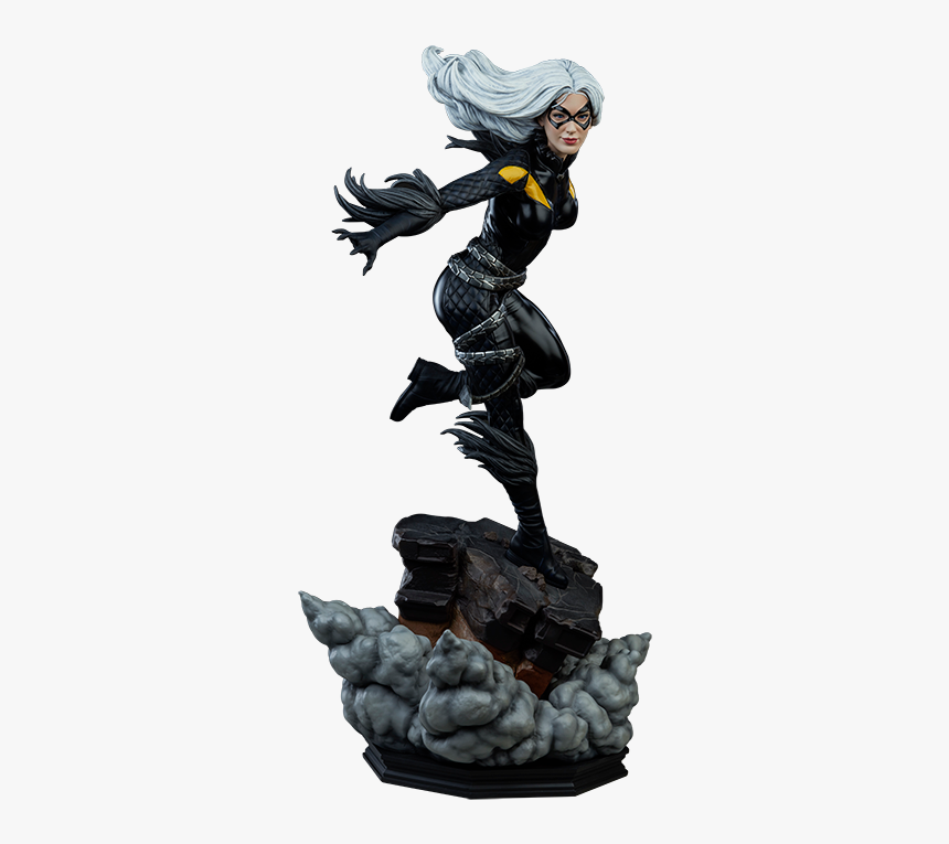 Black Cat Marvel Statue, HD Png Download