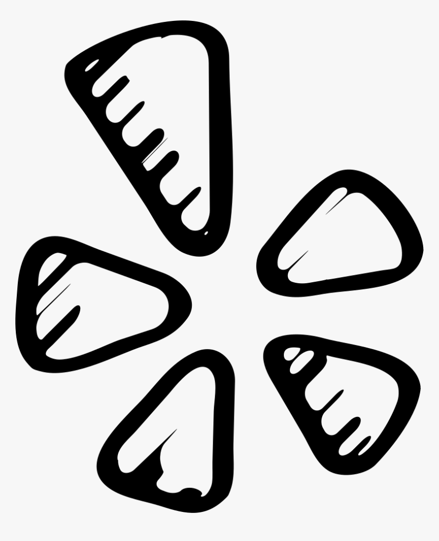 Yelp Sketched Logo - Yelp Logo Sketch Png, Transparent Png