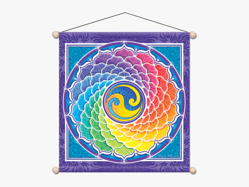 Spiral Rainbow Meditation Banner - Circle, HD Png Download