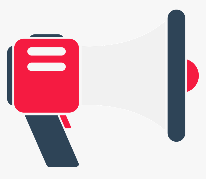 Icon, Color, Megaphone, Flat Design, Bottomless - Megaphone Flat Design Png, Transparent Png