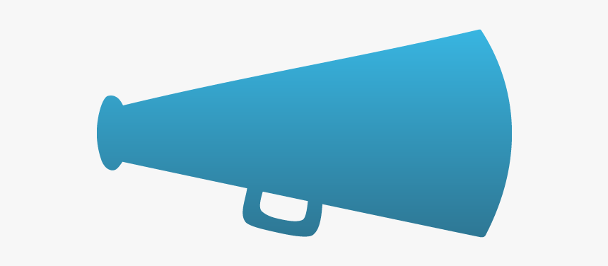 Megaphone Static Cling - Cheer Megaphone Clipart, HD Png Download