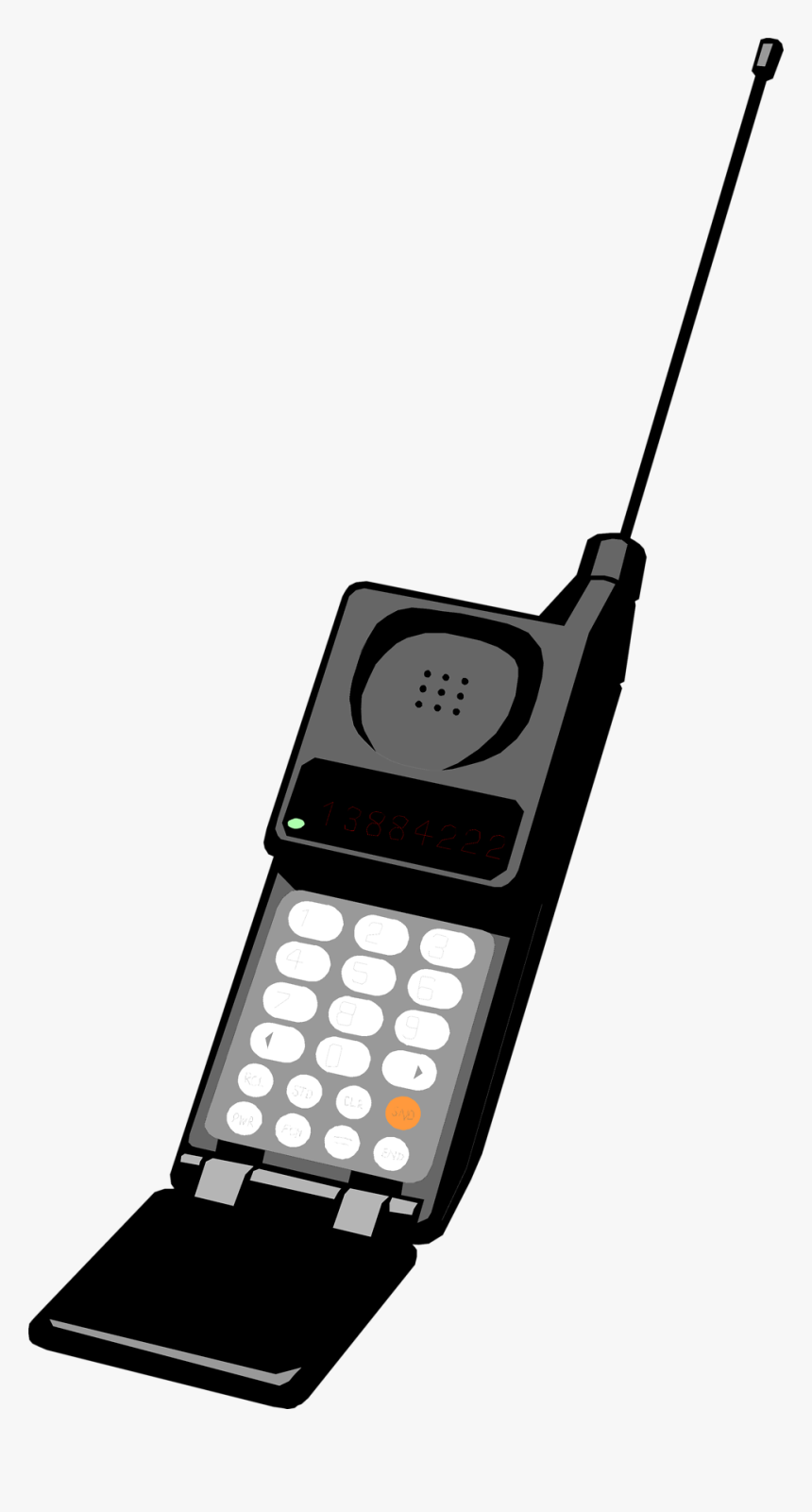 Phone Cell Free Stock Photo Illustration Of Satellite - Cell Phone Clip Art, HD Png Download