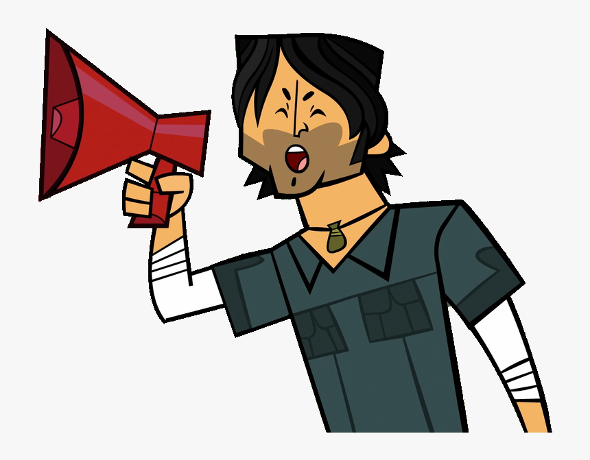 Transparent Megaphone Clipart Png - Total Drama Chris Png, Png Download
