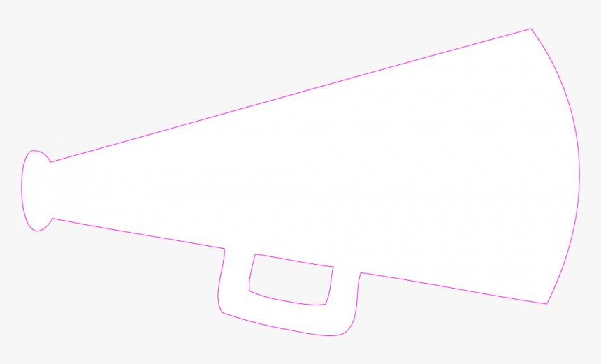 Megaphone Clipart White Cheer - Slope, HD Png Download