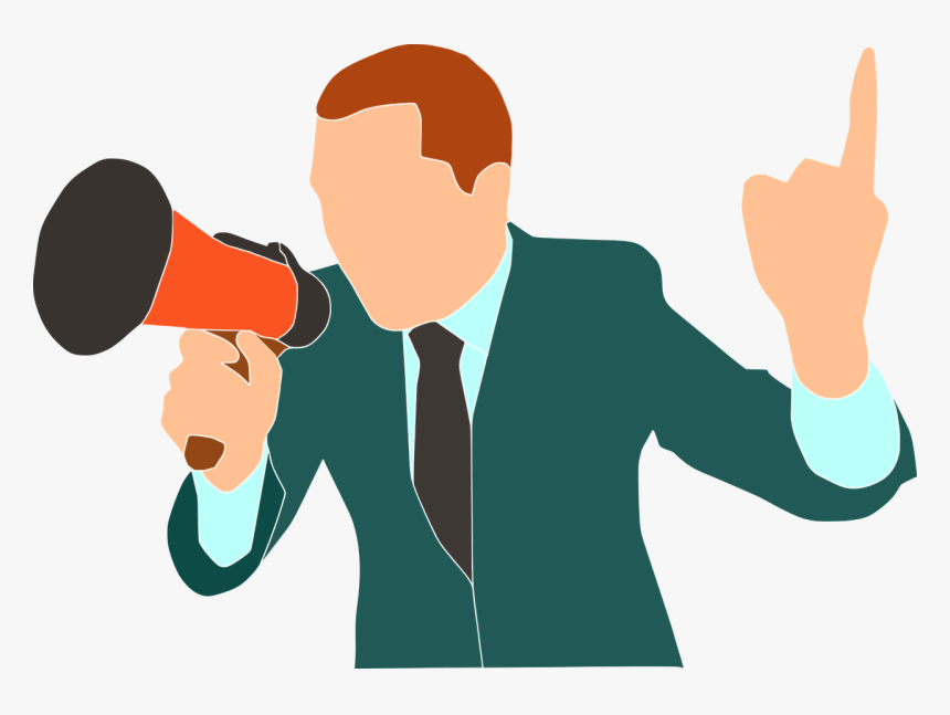 Megaphone,audio - Speech Png, Transparent Png