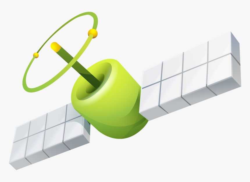 Earth Satellite Model Natural Cartoon Free Hd Image - Cartoon, HD Png Download