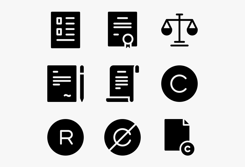 Copyright - Icons Social Media Png, Transparent Png