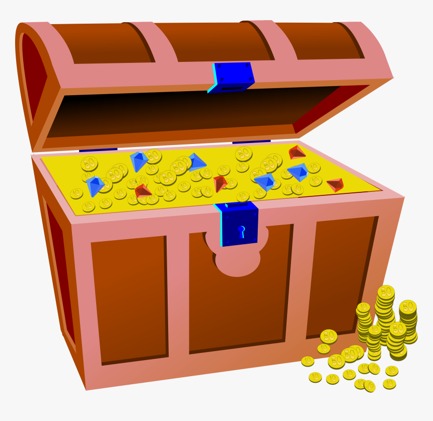 Full Treasure Chest Clip Arts - Clip Art Trunk Party, HD Png Download