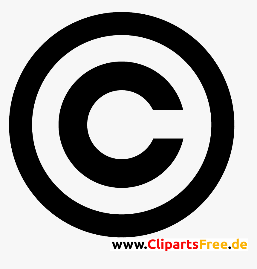 Transparent Copyright Free Clipart - Rotes Copyright Zeichen, HD Png Download