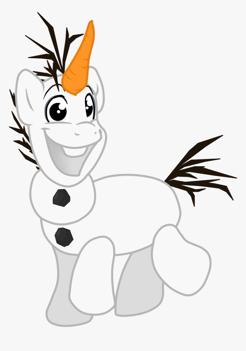 Snowpony Olaf [mlp] By Namygaga - Olaf Unicorn, HD Png Download