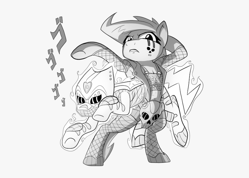 Jojos Bizarre Adventure Black And White, HD Png Download